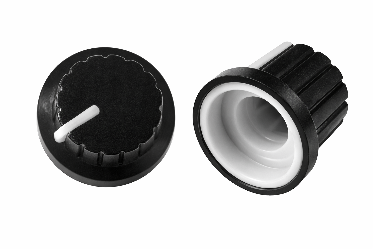 Perilla de plástico para potenciómetro blanco - Image 2