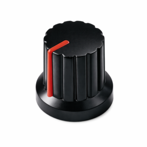 Perilla de plástico para potenciómetro rojo