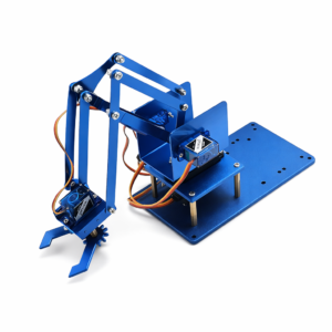 Brazo Robótico de Aluminio 4 Grados de Libertad con Servos