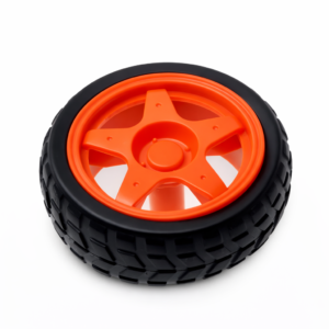 Llanta Roja P/Motorreductor 25x60mm