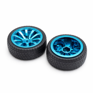 Llanta Hexagonal Rin Cromado Azul H2