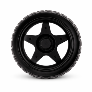 Llanta Negra P/Motorreductor 25x60mm