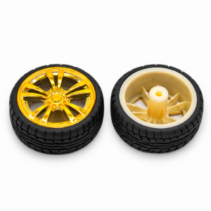 Llanta P/Motoreductor Rin Cromado Dorado