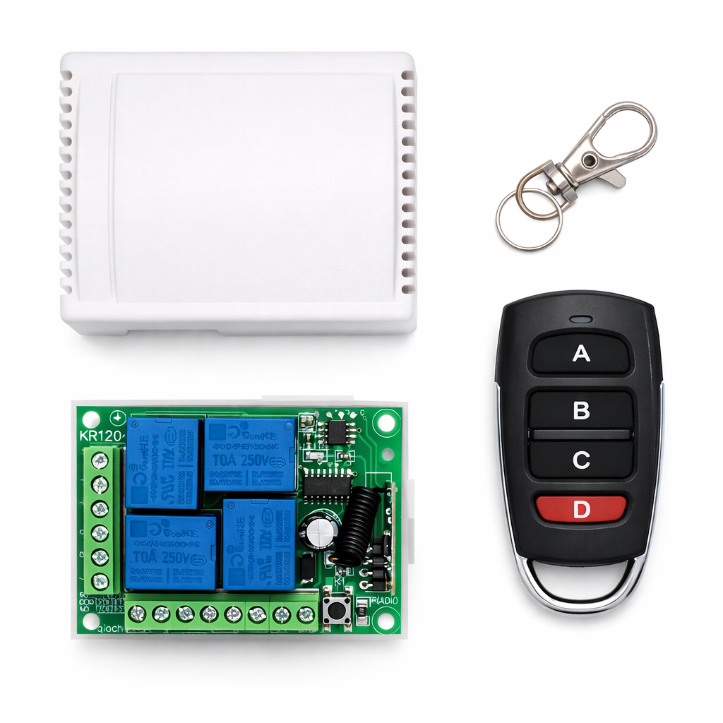 Módulo RF433MHz 4 Canales Yktr68-04b