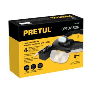 Lupa Optovisor con 3 LEDs Pretul