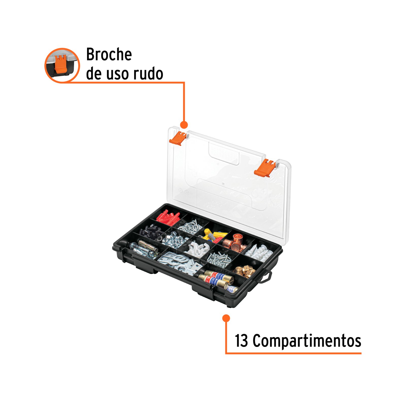 Organizador Plástico de 13 Compartimientos Truper - Image 4