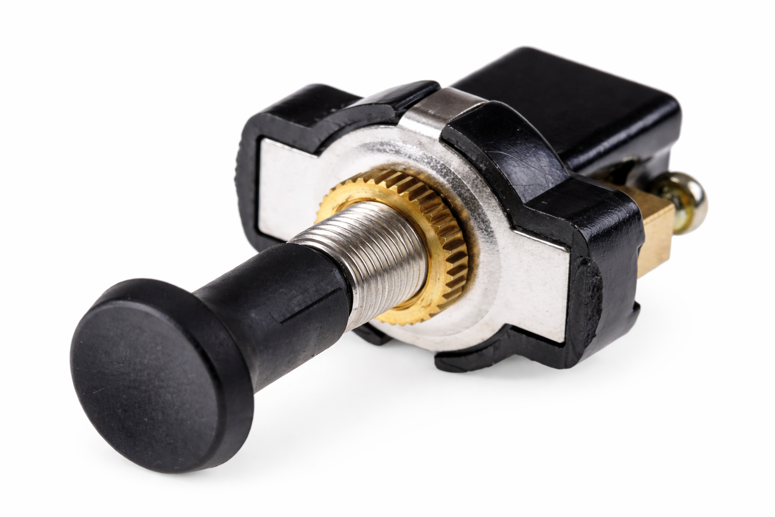 Switch Base Redonda con Palanca Cromada