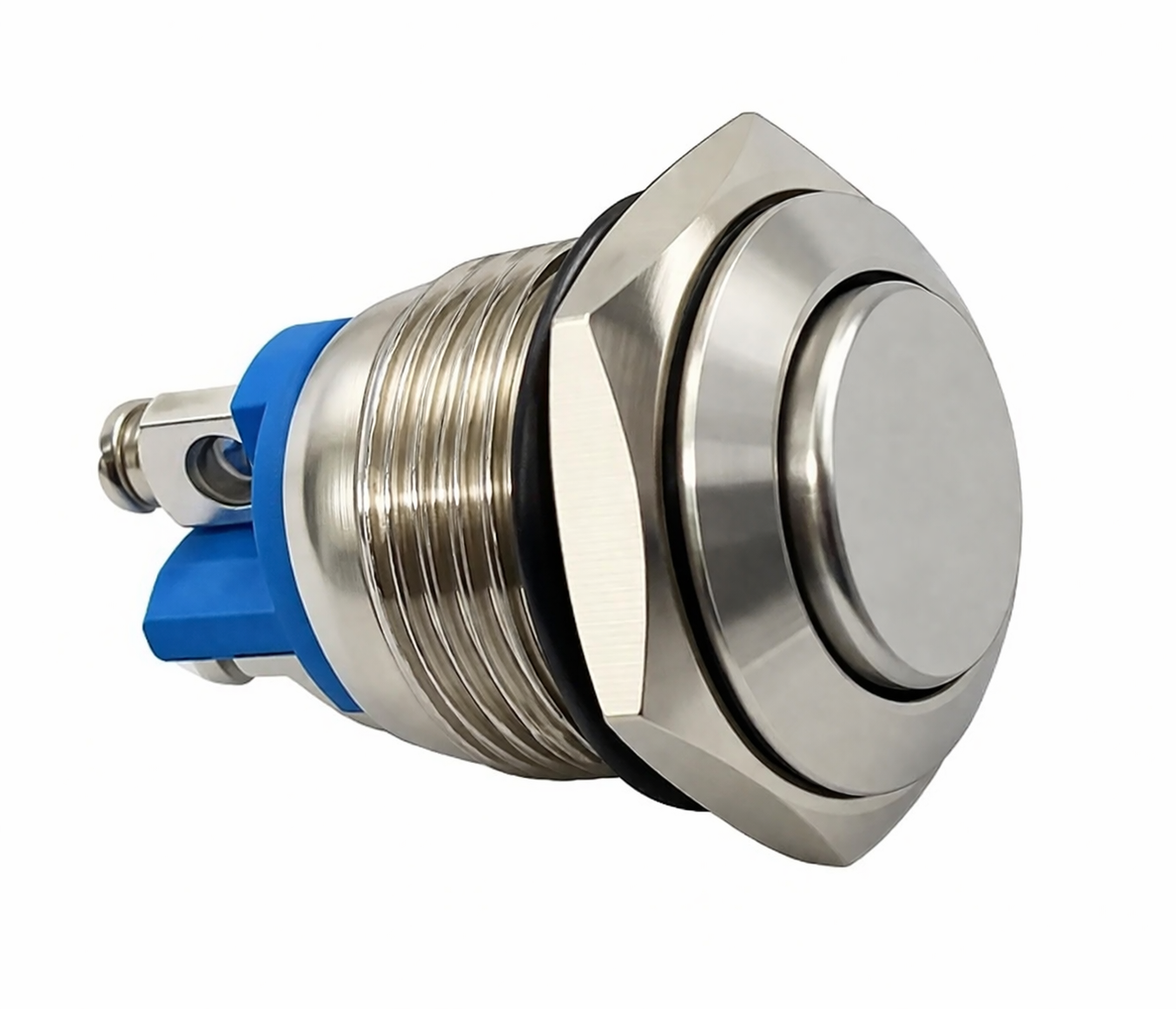 Switch Metálico Tipo Push NA 2A