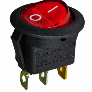Switch Balancín con Piloto Rojo 3 Pines 13A 125V