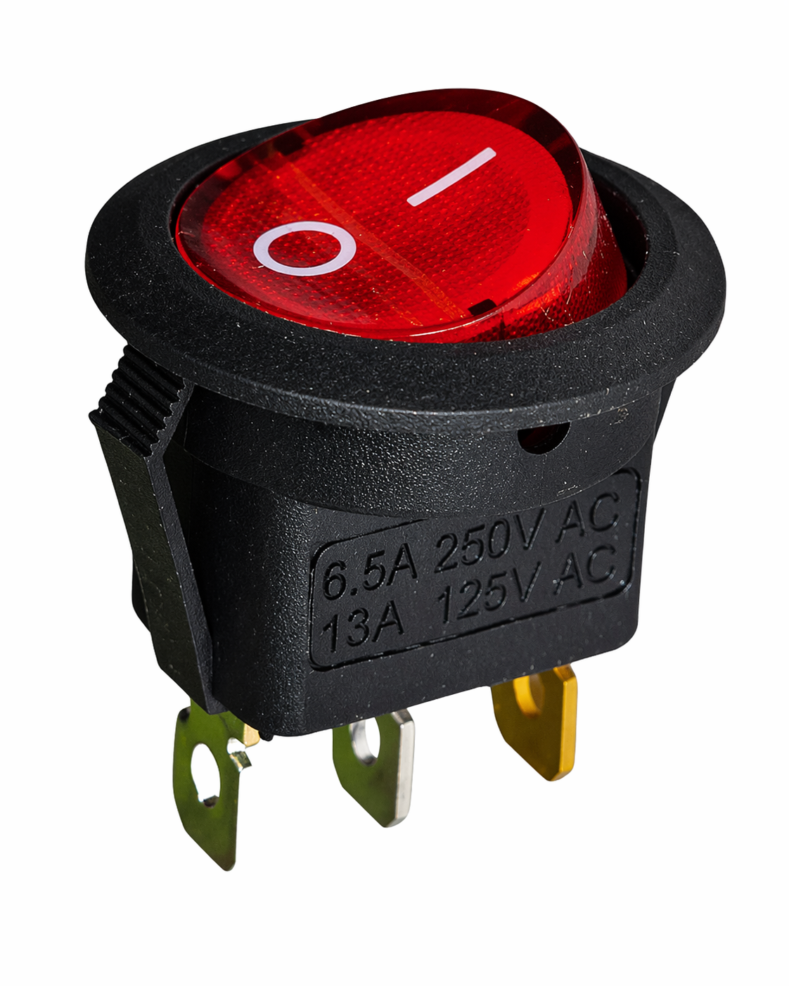 Switch Balancín con Piloto Rojo 3 Pines 13A 125V