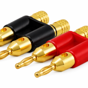 Plug Banana Negro Doble