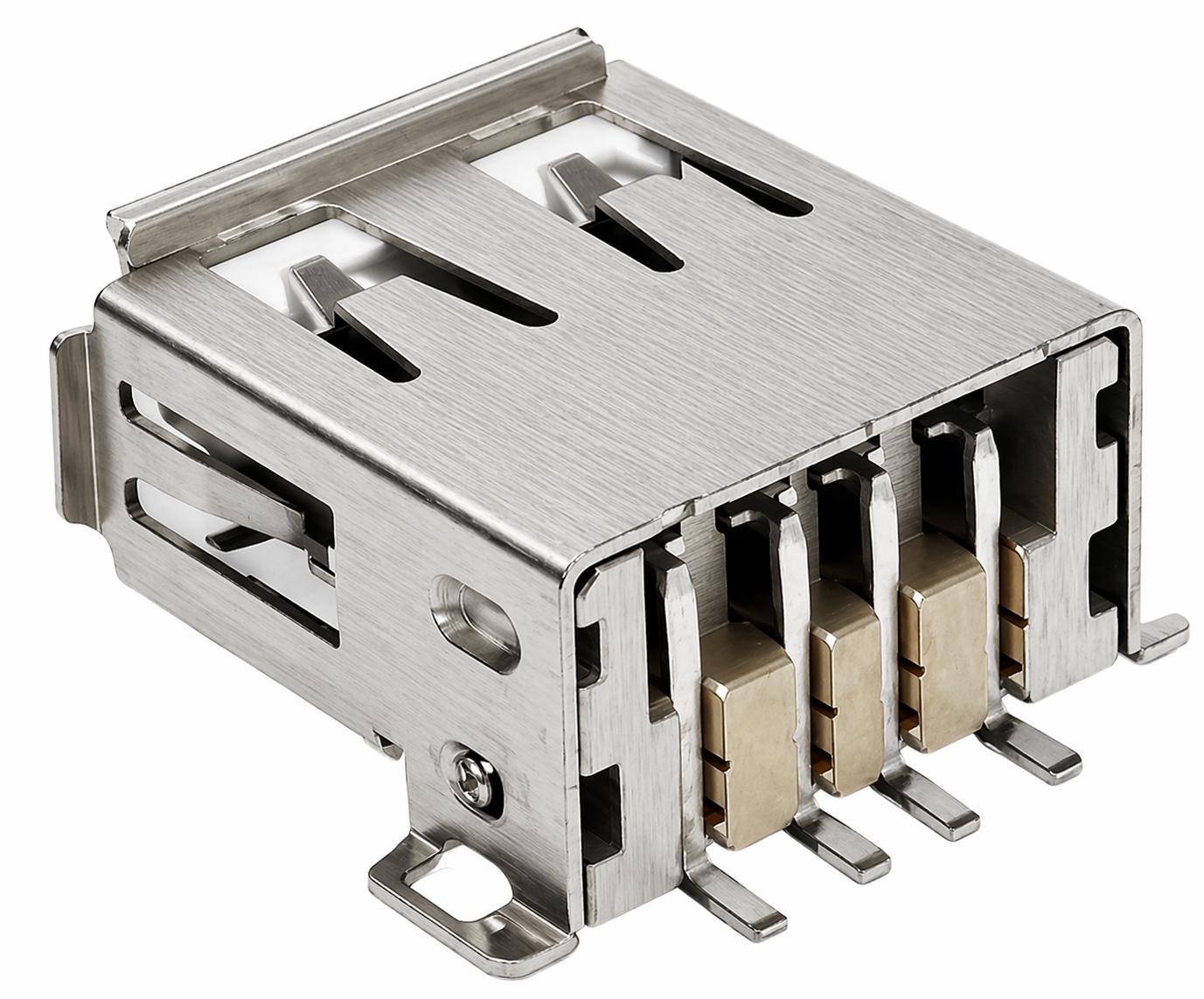 Jack USB Hembra Tipo A para PCB