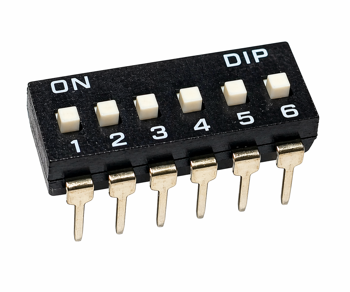DIP Switch 6 Posiciones Tipo Largo