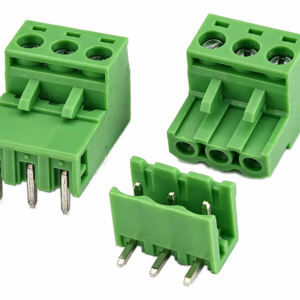 Clema Bornera de 3 Pines Vertical para PCB