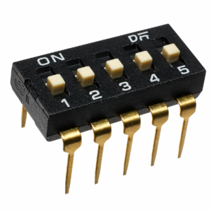 DIP Switch 5 Bits para PCB Largo