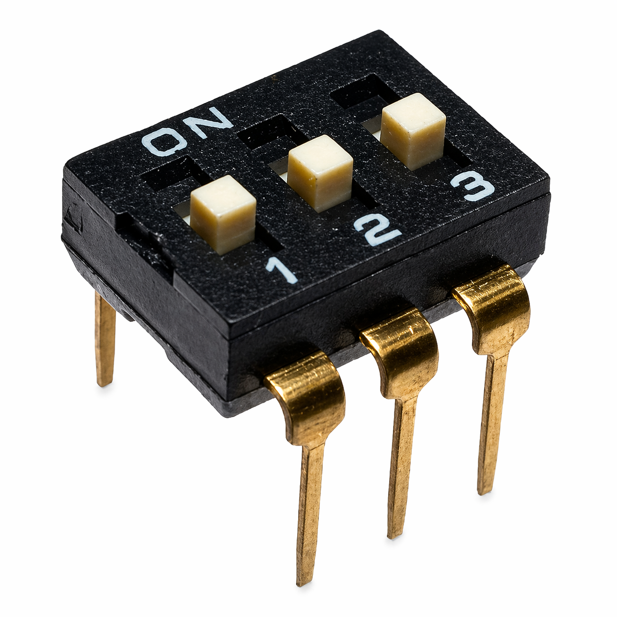 DIP Switch 3 Bits Pines Largos
