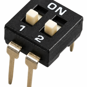 DIP Switch 2 Bits Pines Largos