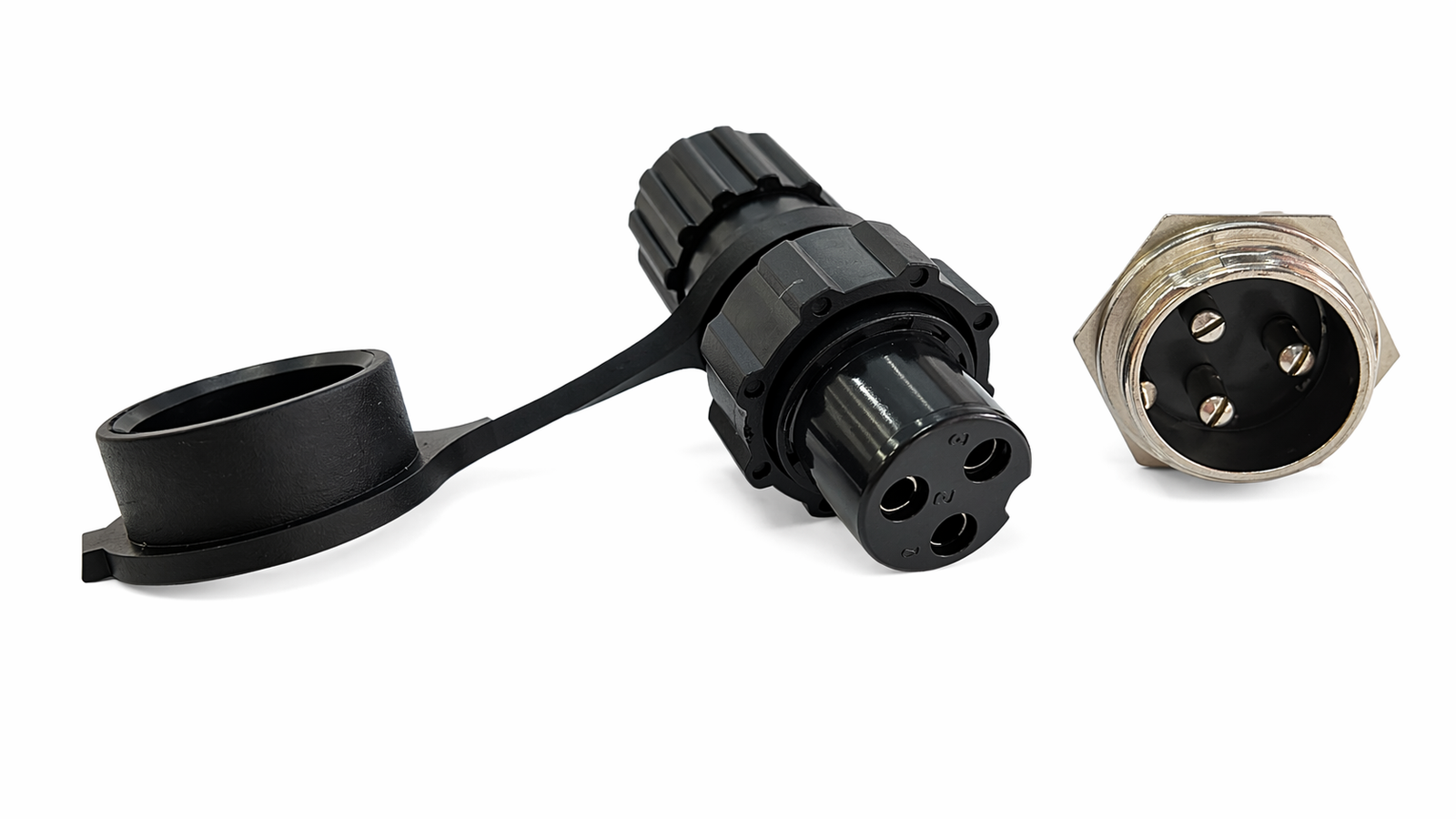 Conector para Micrófono 3 Pines Exterior Macho/Hembra