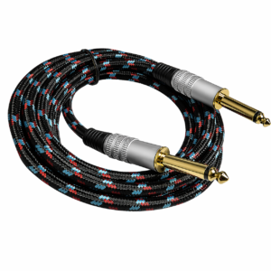 Cable Plug 6.3 mm a Plug 6.3 mm Dorado 1.5m