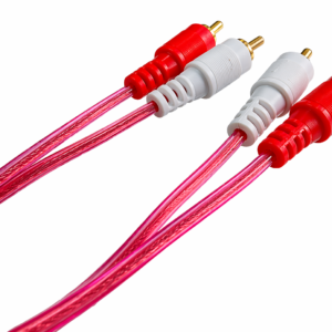 Cable de Audio 2 RCA a 2 RCA Rojo 3.6 m
