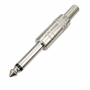 Plug Monoaural 6.3mm Metálico con Resorte