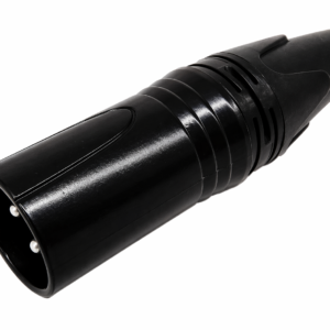 Plug Tipo Canon XLR Macho 3 Pines Negro