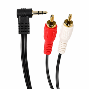 Cable Y 2 RCA a Plug 3.5 mm en L 3.6 m