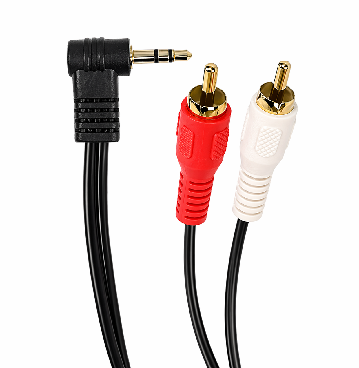 Cable Y 2 RCA a Plug 3.5 mm en L 3.6 m