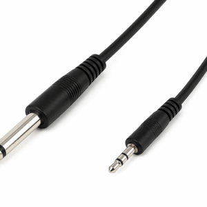 Cable de Audio Plug 6.3 mm Mono a 3.5 mm Estéreo 1.8 m