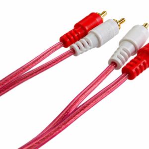 Cable de Audio 2 RCA a 2 RCA Rojo 1.8 m