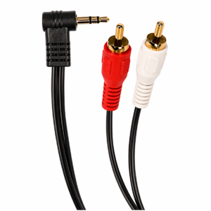 Cable de Audio 2 RCA a Plug 3.5 mm en L