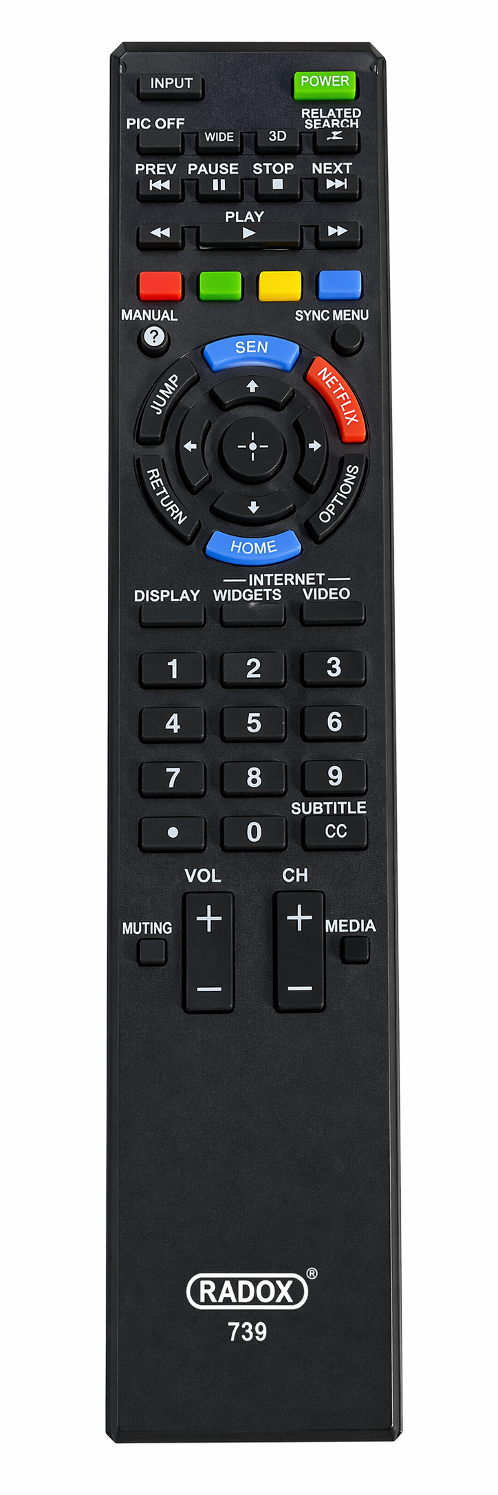 Control Remoto para Pantalla Sony Bravia