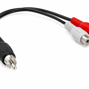 Cable Adaptador RCA 1 Plug a 2 Jacks 10 cm