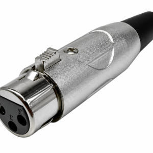 Jack Tipo Canon XLR Hembra 3 Puntas Metálico
