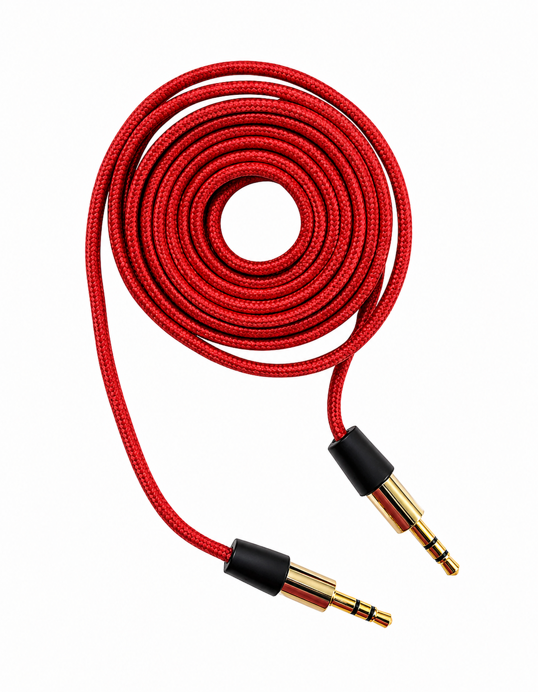 Cable Auxiliar 3.5 mm a 3.5 mm Tipo Agujeta Rojo