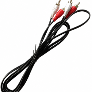 Cable de Audio 2 RCA a 2 RCA Negro 3.6 m