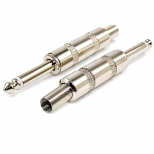 Plug 6.3 mm Mono Reforzado Metálico para Cable