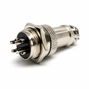 Conector Chico 4 Pines Macho-Hembra para Micrófono