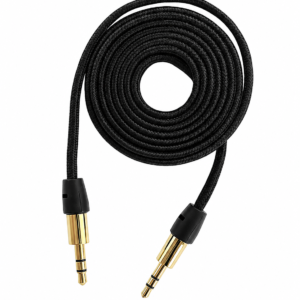 Cable Auxiliar 3.5 mm a 3.5 mm Tipo Agujeta Negro