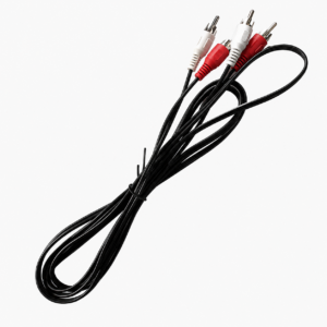 Cable de Audio 2 RCA a 2 RCA Negro 1.8m