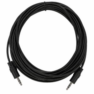 Cable de Audio Plug 3.5mm Macho a Macho 1.8m Negro