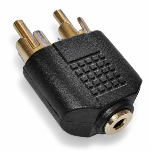 Adaptador 2 Plug RCA a Jack 3.5mm Estéreo