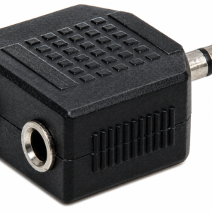 Adaptador 2 Jack 3.5mm a Plug 3.5mm Estéreo