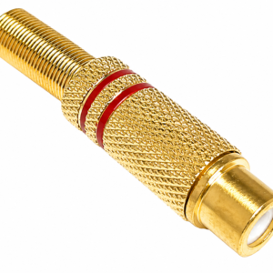 Jack RCA Metálico Dorado
