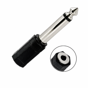 Adaptador Jack 3.5mm a Plug 6.3mm Mono