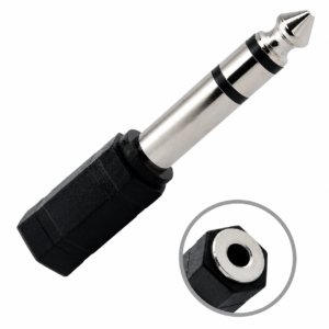 Adaptador Jack 3.5mm a Plug 6.3mm Estéreo