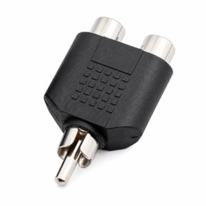 Adaptador Y 2 Jack RCA a Plug RCA