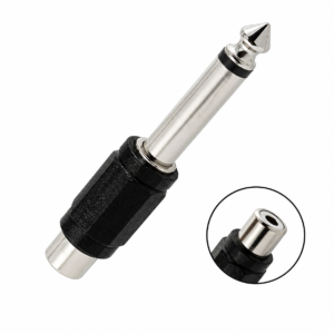 Adaptador Jack RCA a Plug 6.3mm Mono