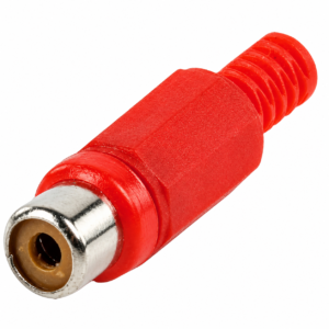 Jack RCA Rojo con Resorte