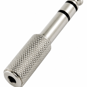 Adaptador Jack 3.5mm a Plug 6.3mm Estéreo Metálico